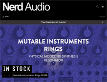 Tablet Screenshot of nerdaudio.com